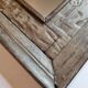 Old ethnic mirror in light wood, 62 cm