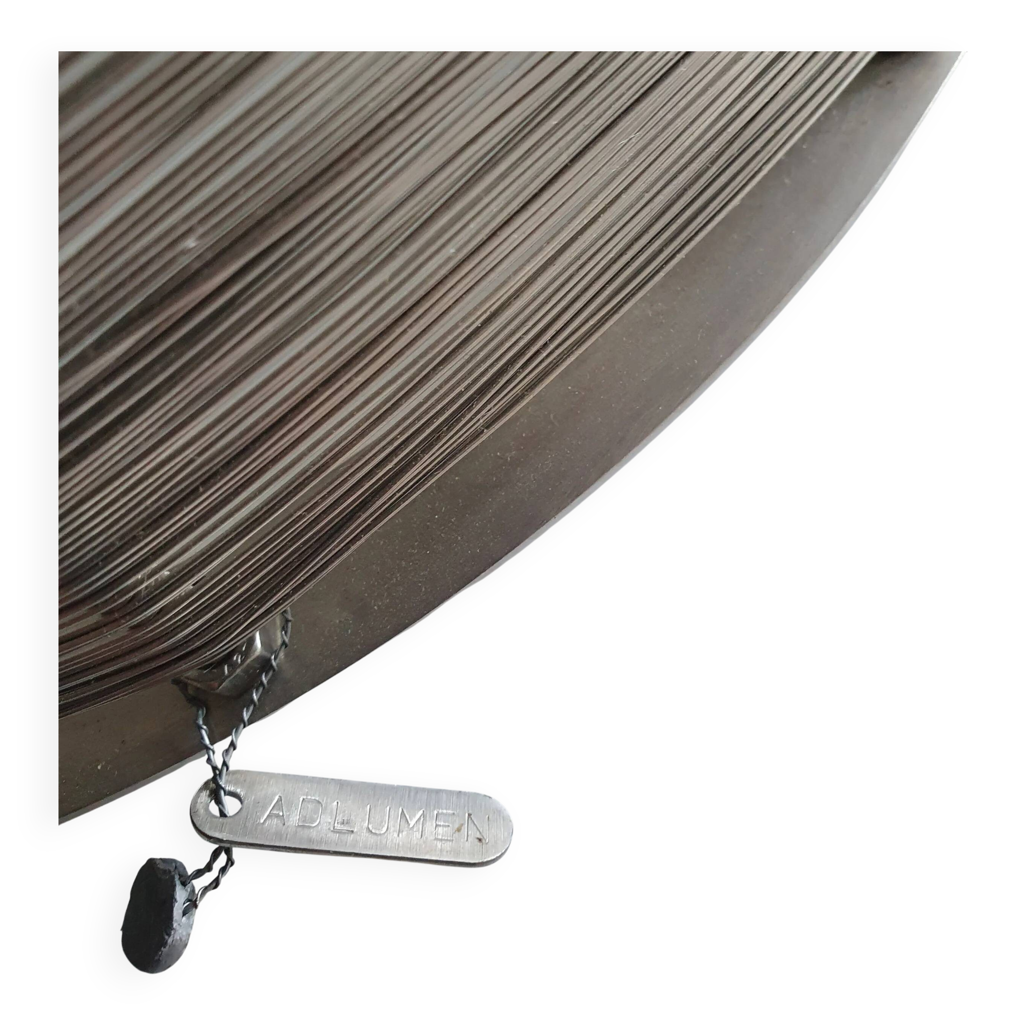 Very rare Adlumen lamp / pendant, inox wired