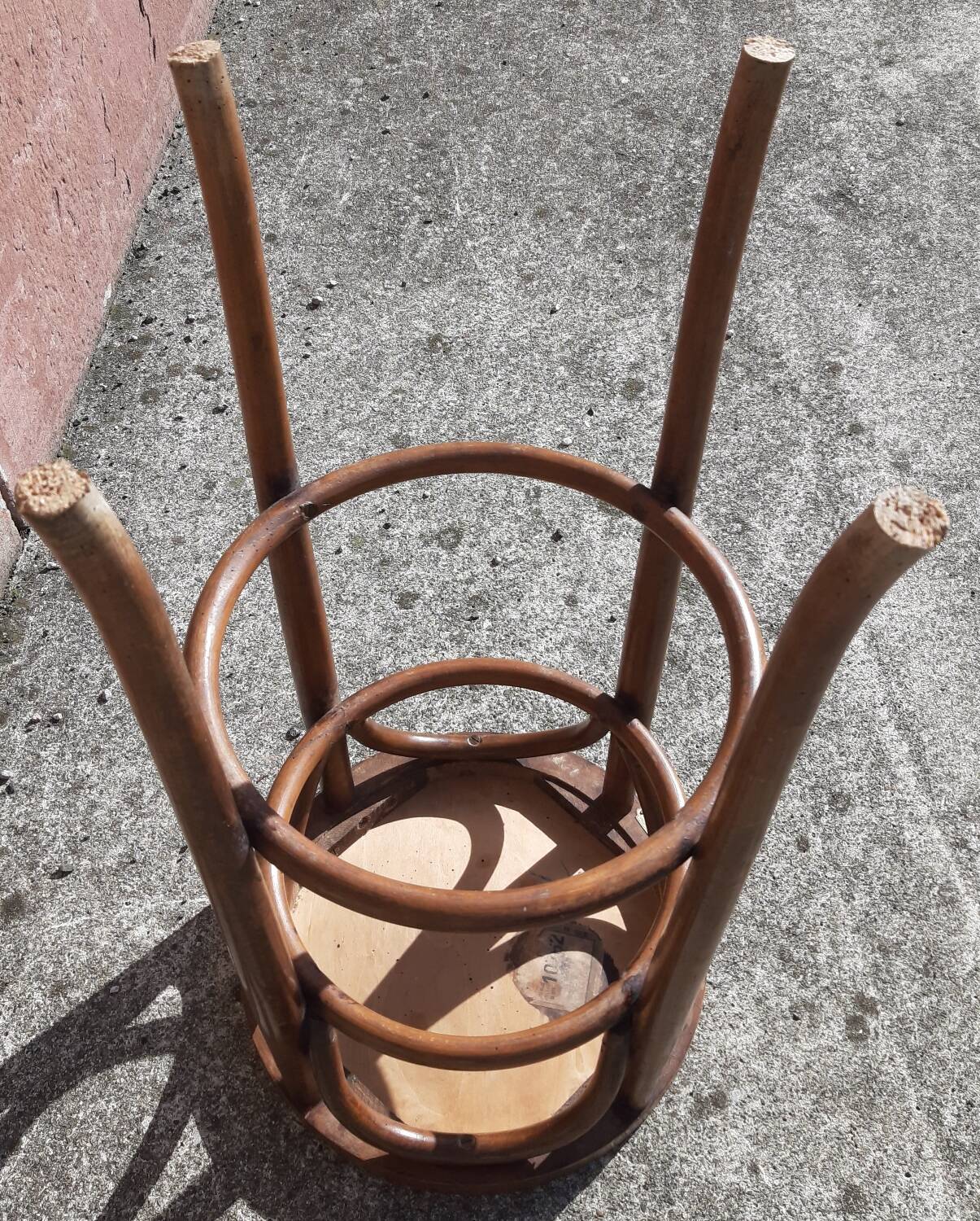 Tabouret de bar en bois courbé (style Thonet)