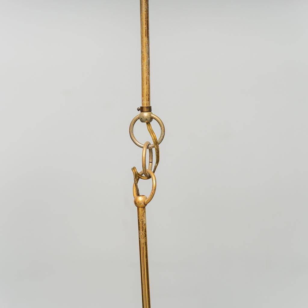 Lampadario en laiton en forme de fleur des années 70 vintage modernariato