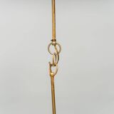 Lampadaire en laiton en forme de fleur des années 70 vintage modernariato