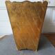 Old painted and gilded wooden waste paper basket in Florentine style