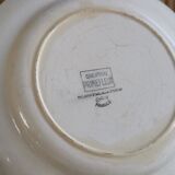 6 old flat plates mismatched Terre de Fer