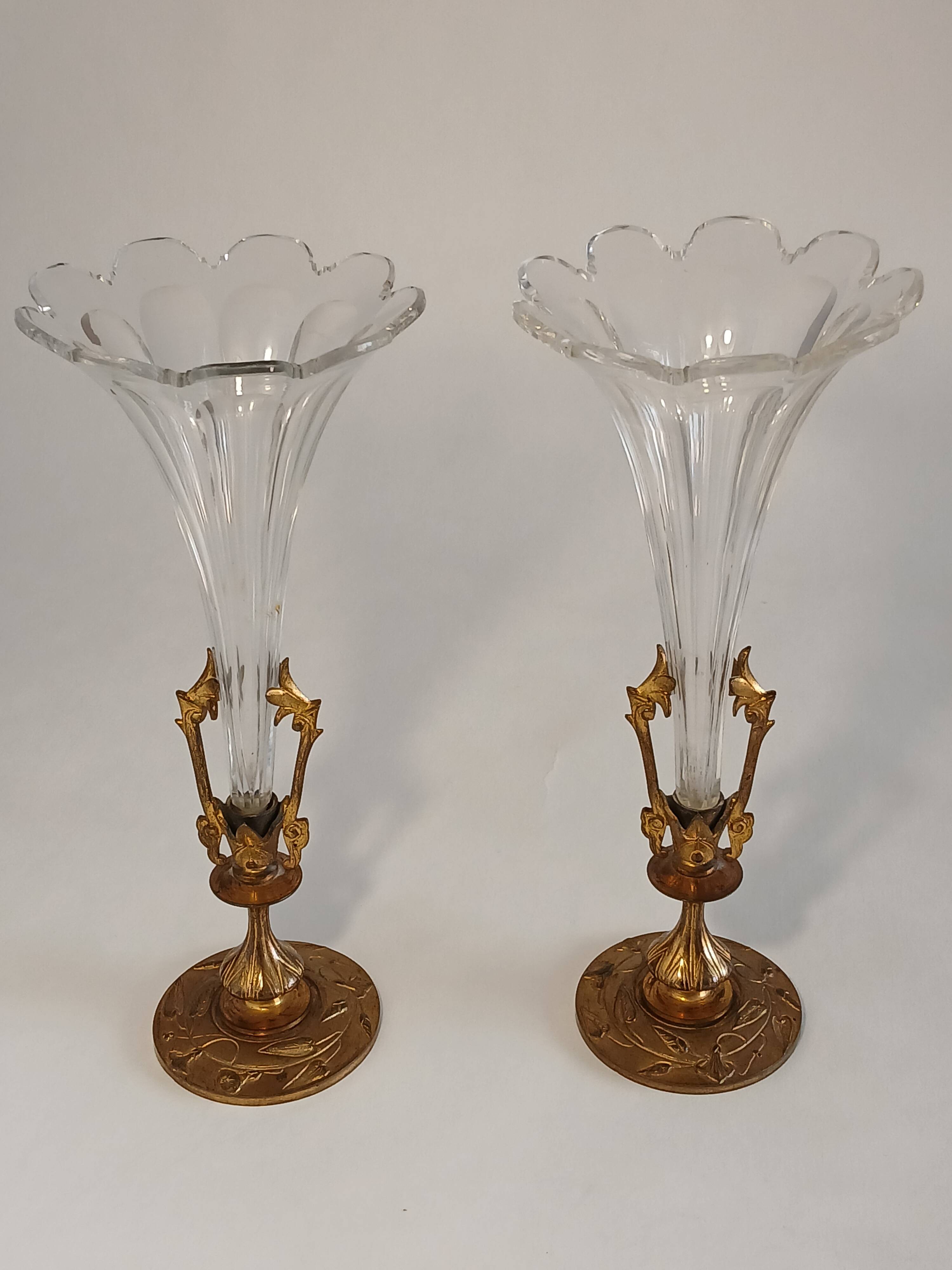 Pair of bud vases