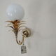 Luminaire wall lamp golden palm tree Sergio Terzani numbered