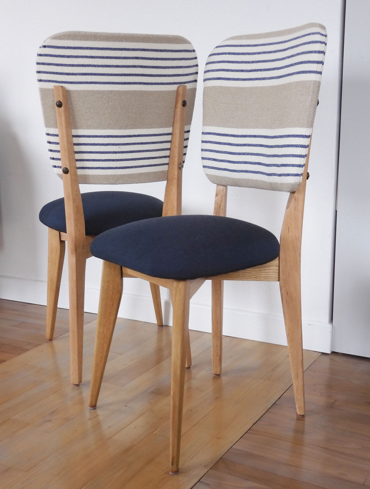 lot de 6 chaises style bistrot rénovées