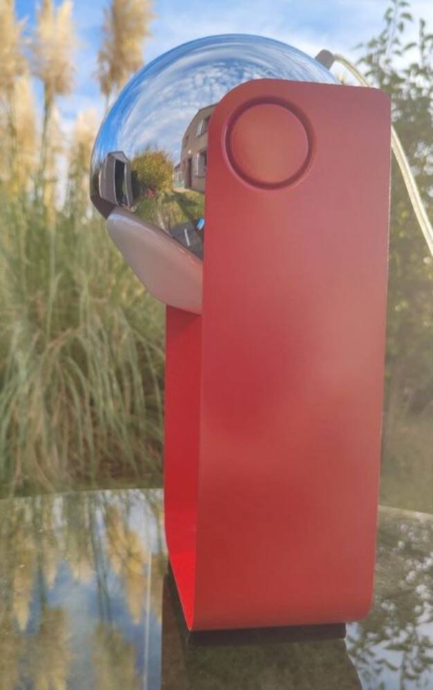 Massive vintage eyes ball lamp