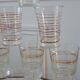 Lot de 12 verres à eau années 50 à liseré