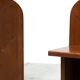 Ensemble de deux chaises de salle à manger sculpturales