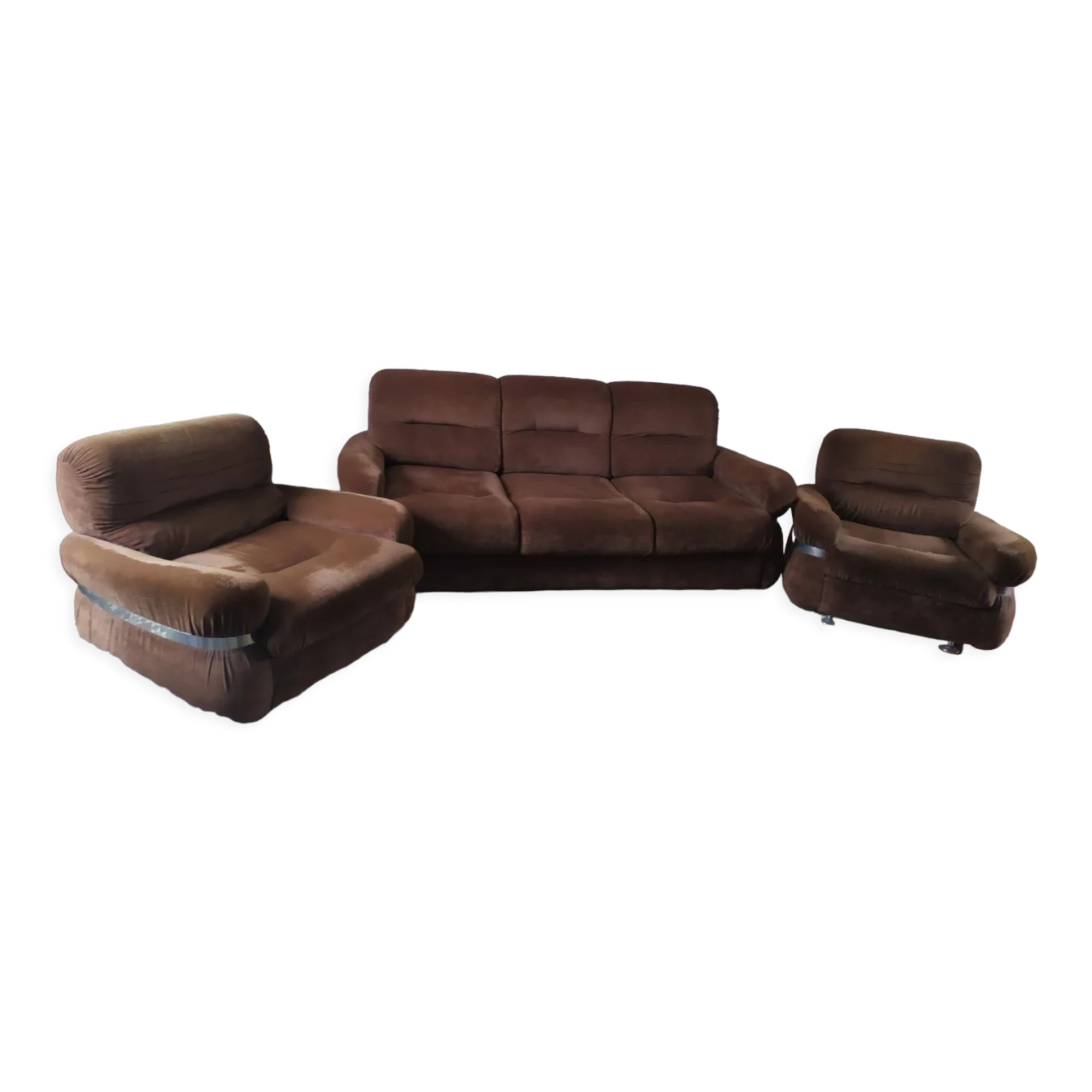 Canapé convertible et fauteuils 70s