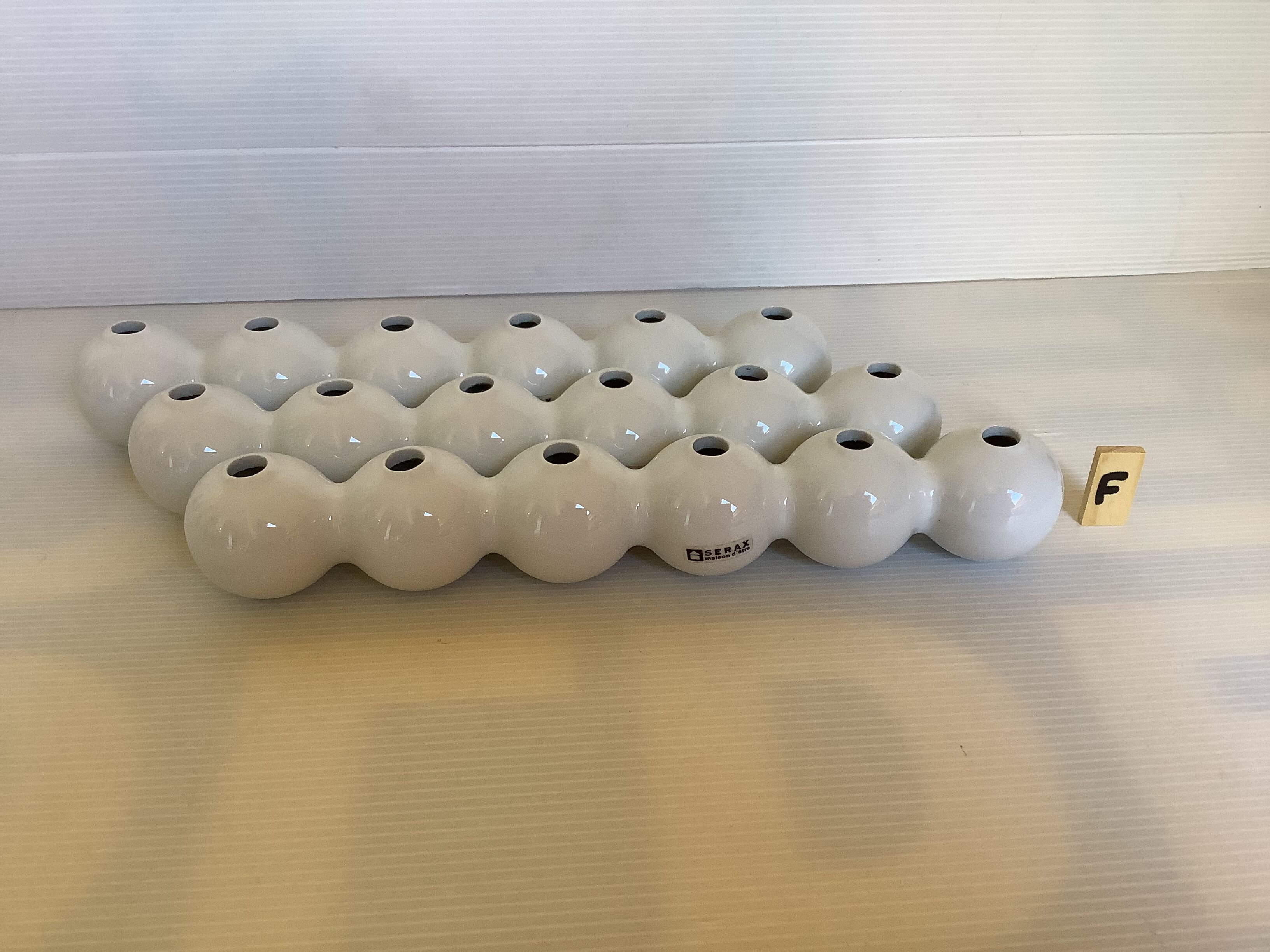 Three flower spikes caterpillar design René Barba Serax