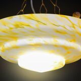 Art Deco yellow Murano glass pendant, 1950