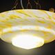 Pendentif Art Déco en verre de Murano jaune, 1950