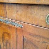 Buffet Empire period bronze marquetry walnut and fruit tree