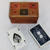 Card game BP Grimaud gilding collection card box leather box bridge