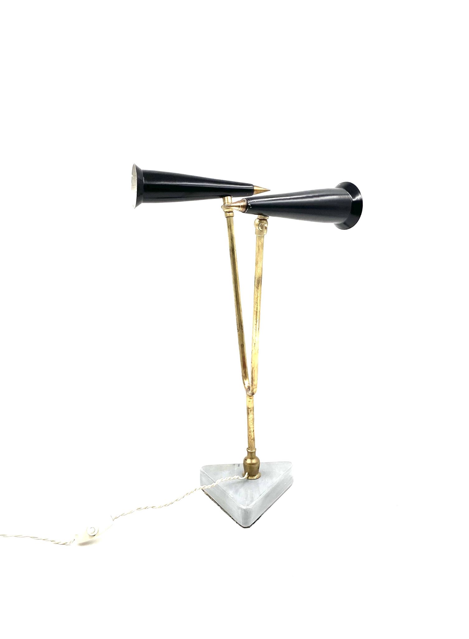 Mid-century double light table lamp, Italy 1960s