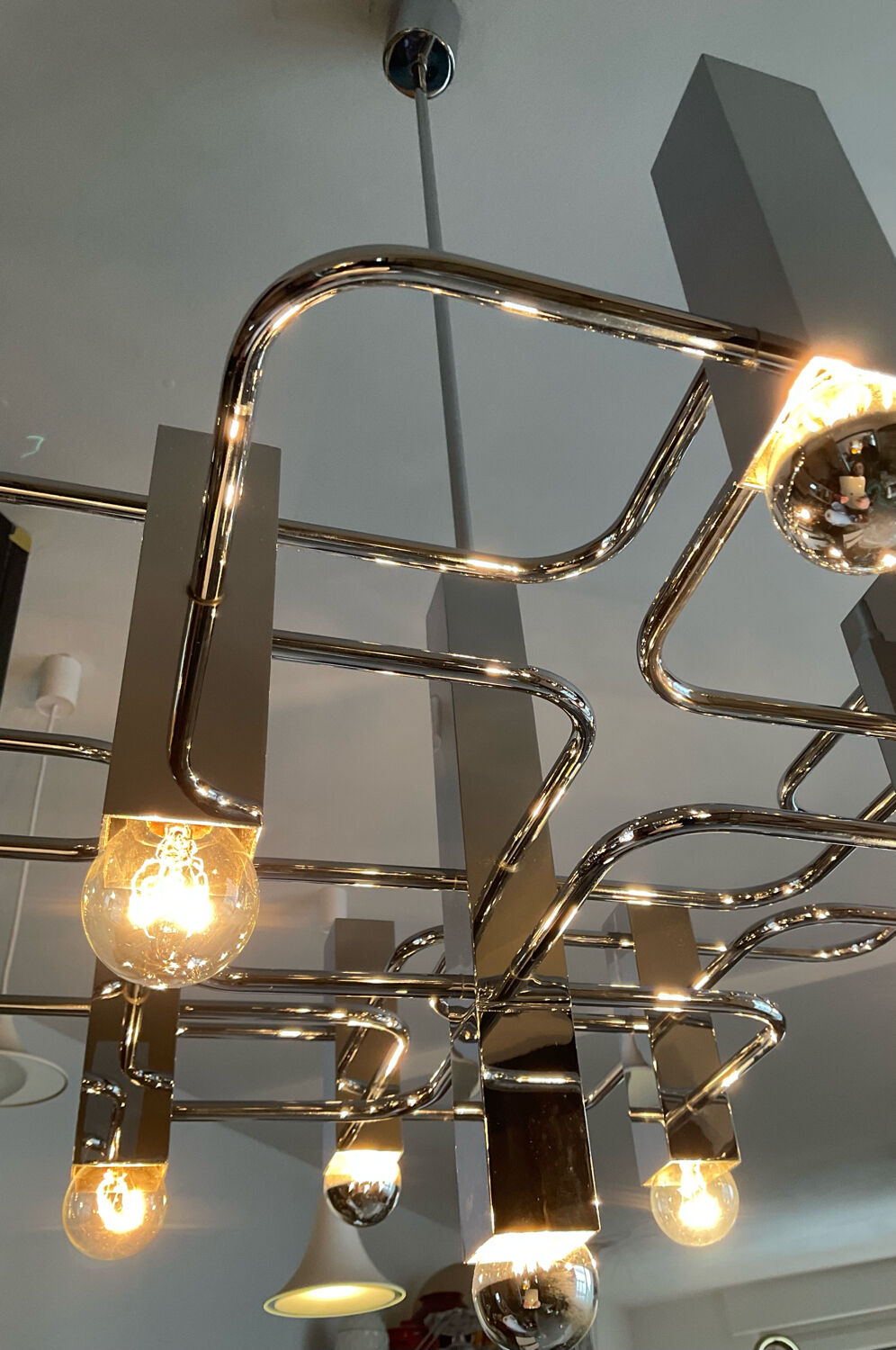 Sciolari chandelier distributed by Boulanger from the 70s