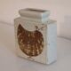 Scandinavian ceramic vase with stylised bird decoration.
