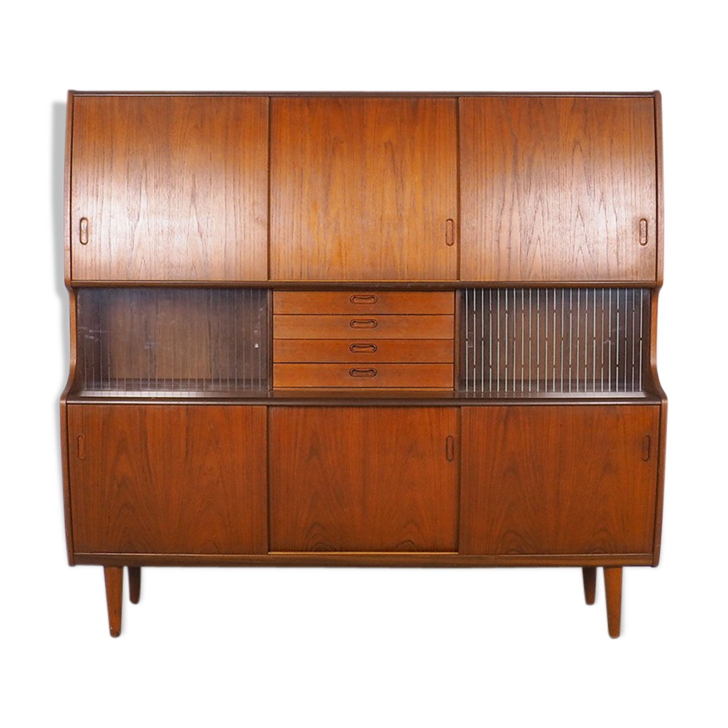 Danish design buffet with sliding doors by Poul Jessen, 1960's