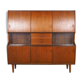 Danish design buffet with sliding doors by Poul Jessen, 1960's