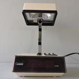 Foldable vintage alarm clock lamp Gracia 70s