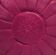 Pouf leather fushia - handmade Morocco D 53cm x H 32cm