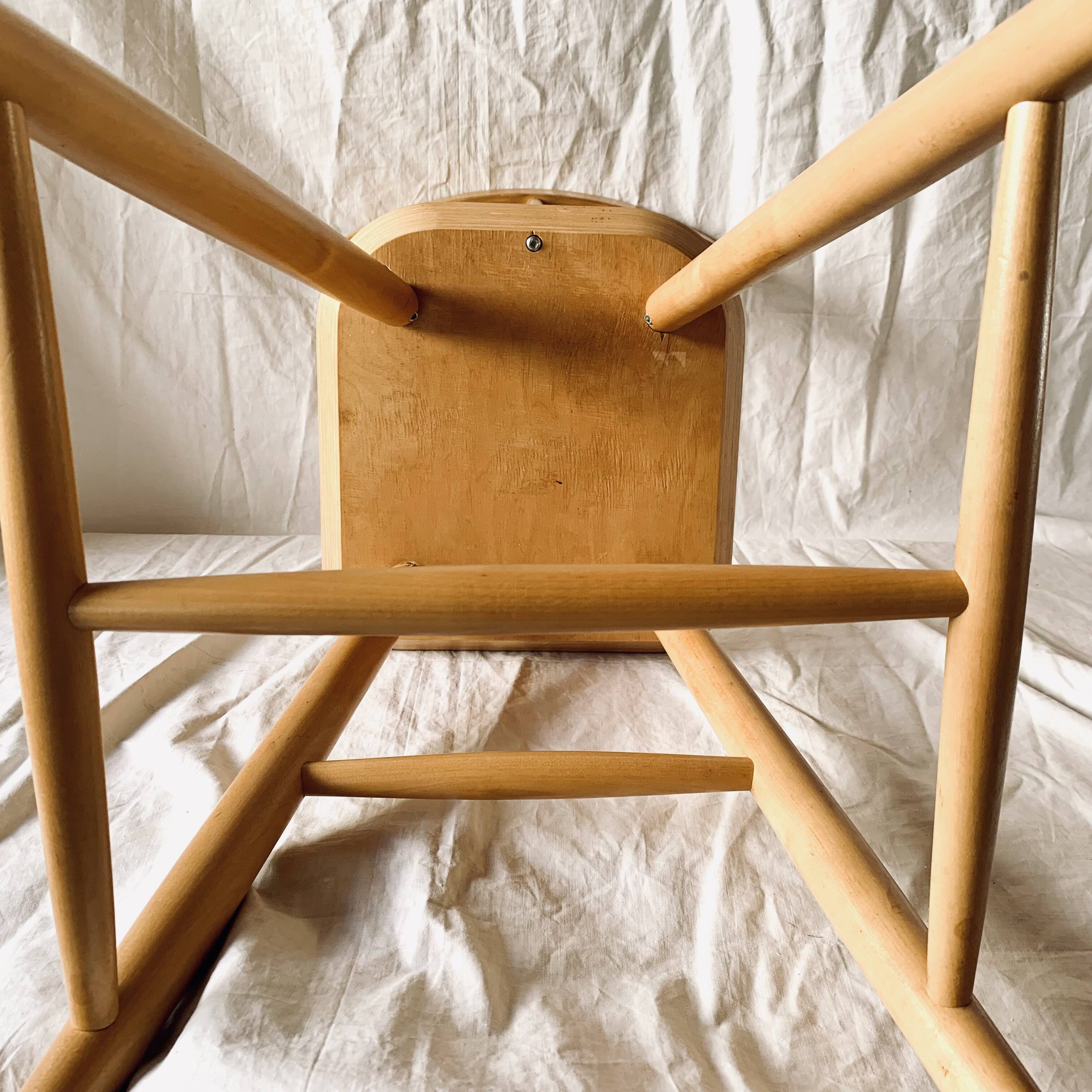 Children's wooden high chair
