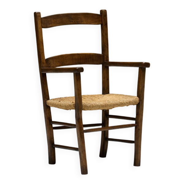 Fauteuil rural vernaculaire, France, début du XXe siècle