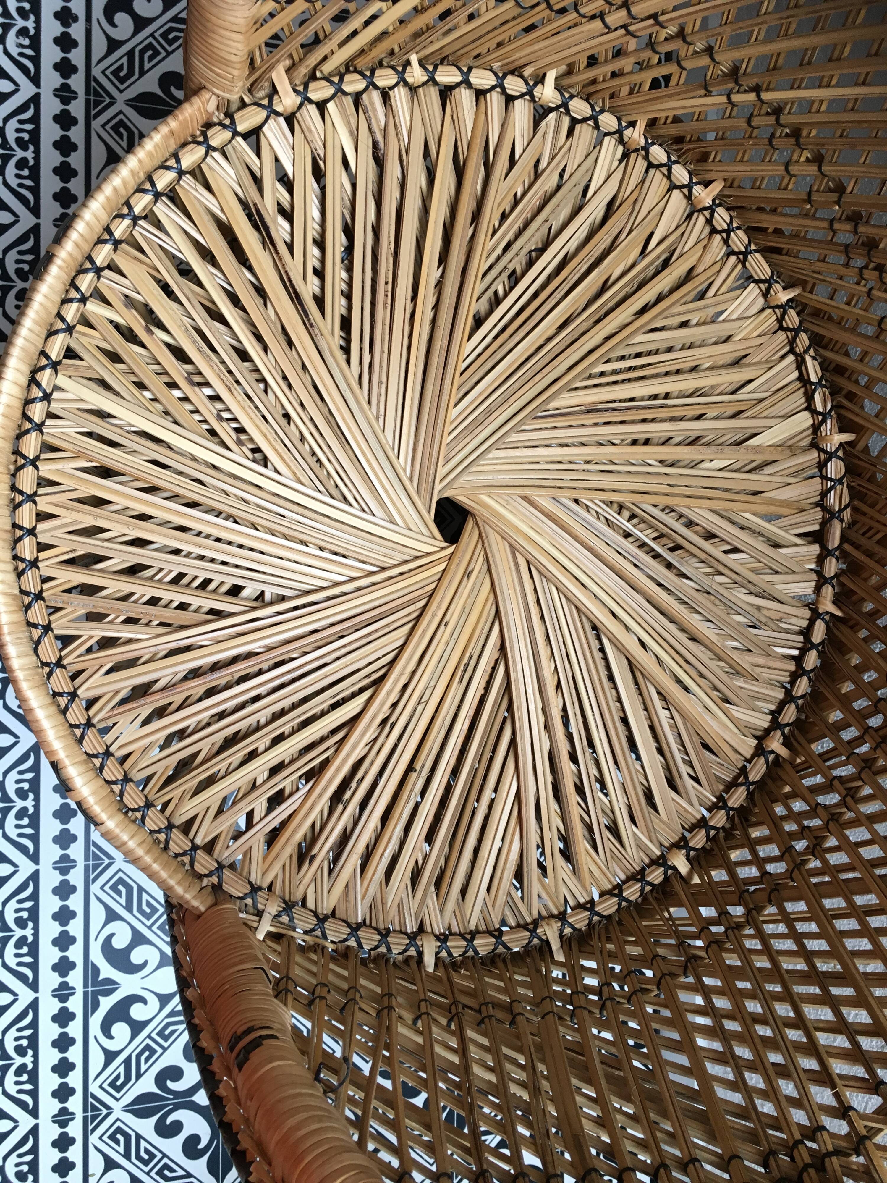 Armchair in rattan style emmanuelle