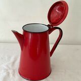 Vintage 1950 red enamelled sheet metal