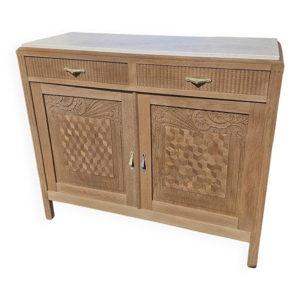 Buffet Art déco en marbre - blanc