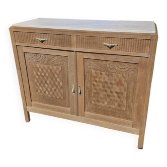 Art Deco buffet in white marble