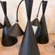 Lot de suspensions Tom Dixon Beat Tall — métal noir mat
