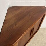 Vintage Danish corner cabinet DYRLUND