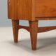 Vintage walnut veneer commode, design, Italy, 1950s