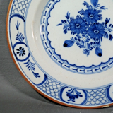 Delft 18th Bouquet Earthenware Plate