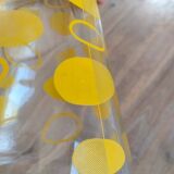 Carafe yellow geometric decor 70s