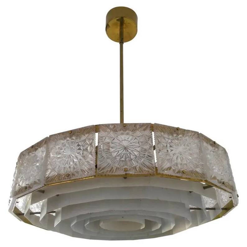 Huge Chandelier/pendant by Kamenický Šenov, 1970s
