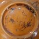 Ceramic plate with graffito stylised birds in the Pesaro Faenza style, early 1900s.