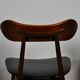 Dining table chairs by Louis van Teeffelen for Webe, 1950s, set of 4