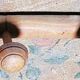 Vintage 6-hook wooden coat rack