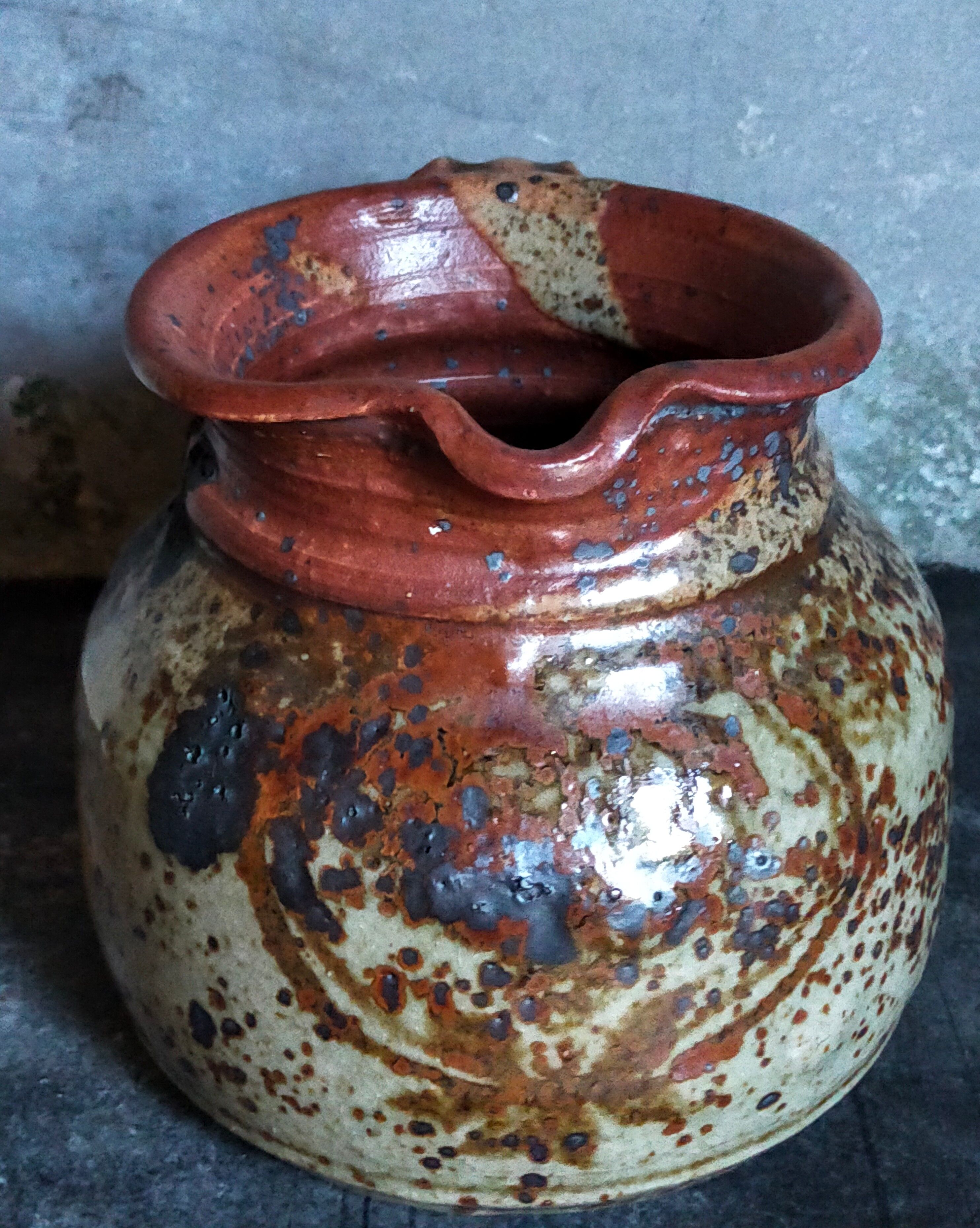 Traditional pottery sandstone pyrite Art-popular XIXth