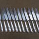 12 knives silver metal blade stainless steel model Vendome, Christofle