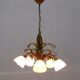 Lustre floral Hollywood Regency, années 1970