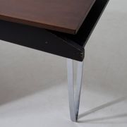 Floating minimalist hairpin desk by Nijkerk, 1950s