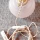 Plafonnier ou baladeuse  vintage avec globe en verre rose