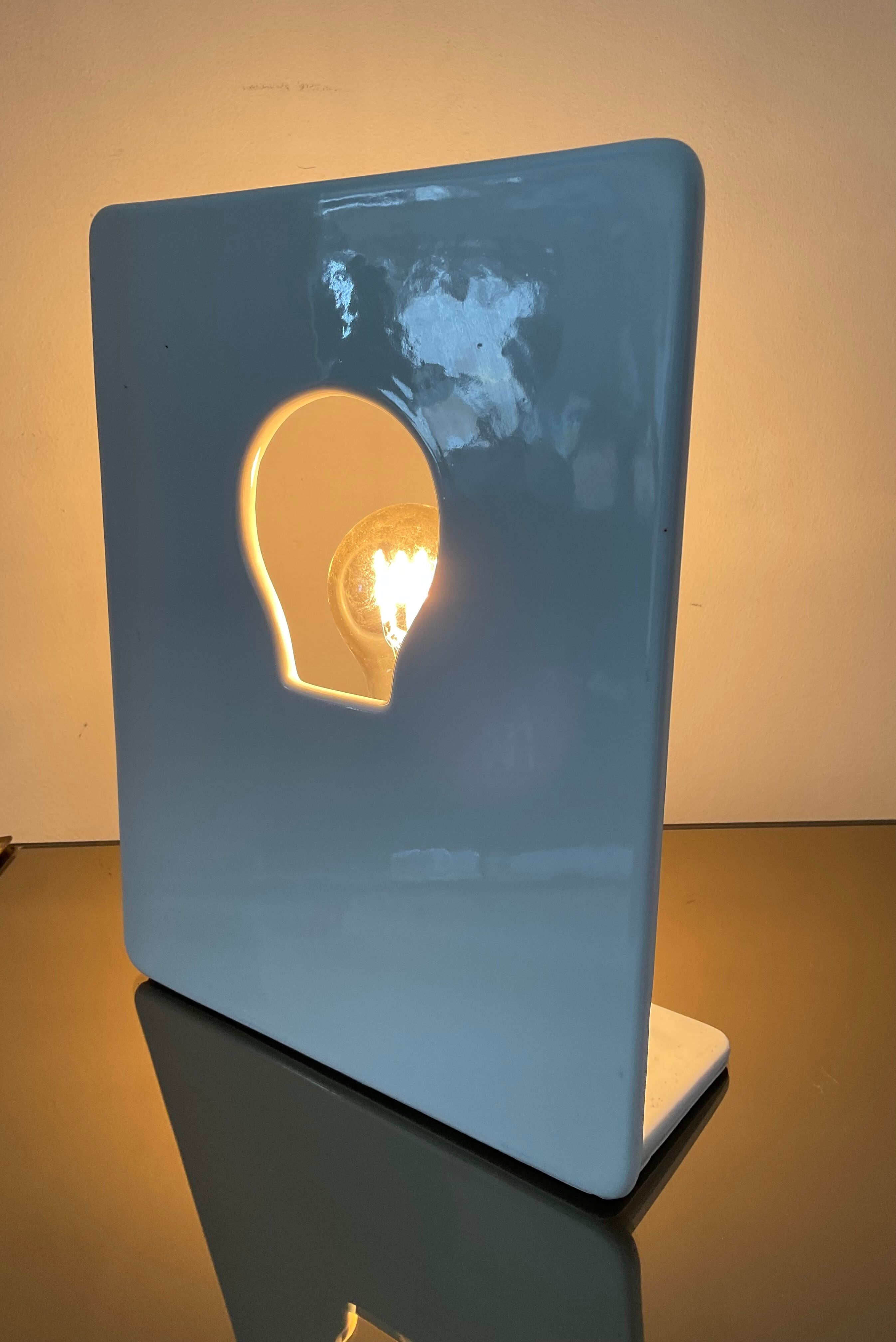 Vintage lamp from the 80s ceramic