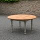 Table de ferme ronde à volets en bois massif – Ø 130 cm