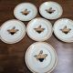 Set of 6 vintage Badonviller France "Jade" dinner plates