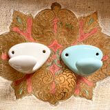 Antique porcelain hooks